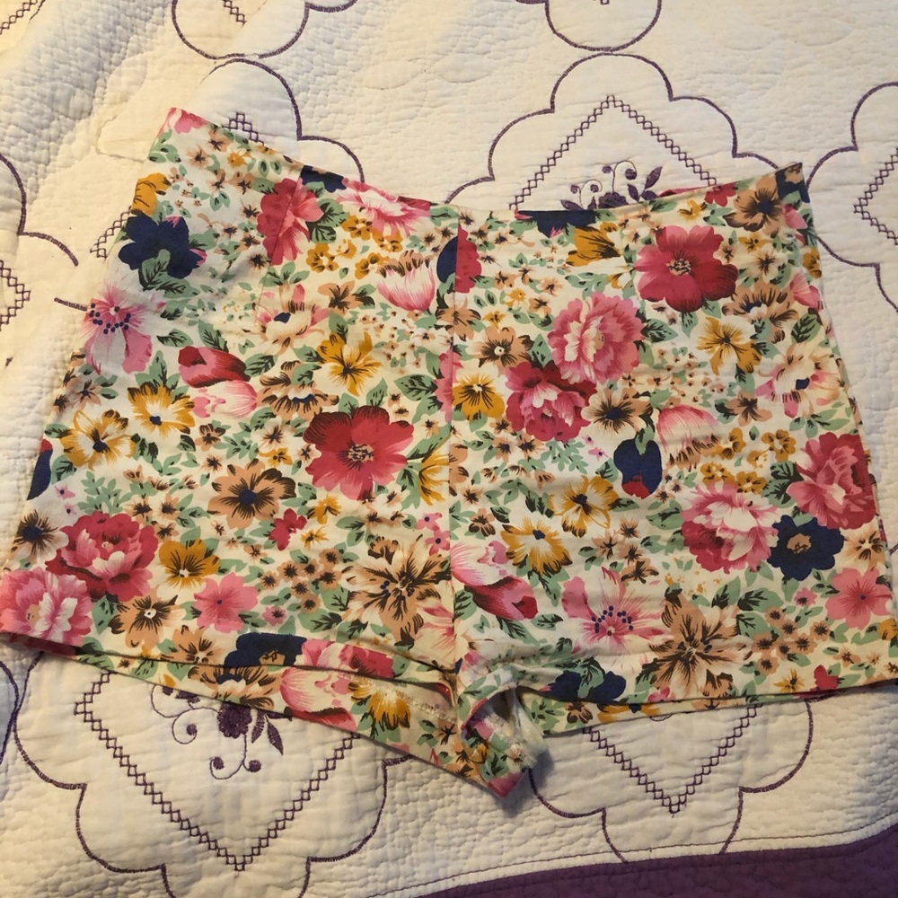 Floral Booty Shorts (High Waisted)